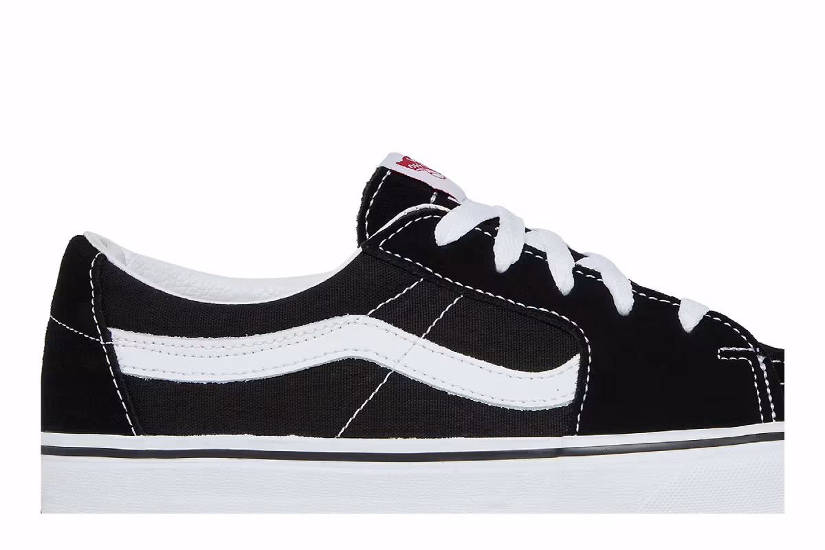 Vans Sk8-Low Black White, view 3