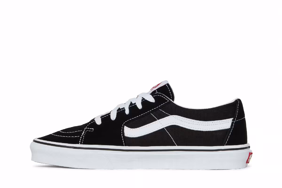 Vans Sk8-Low Black White, view 4