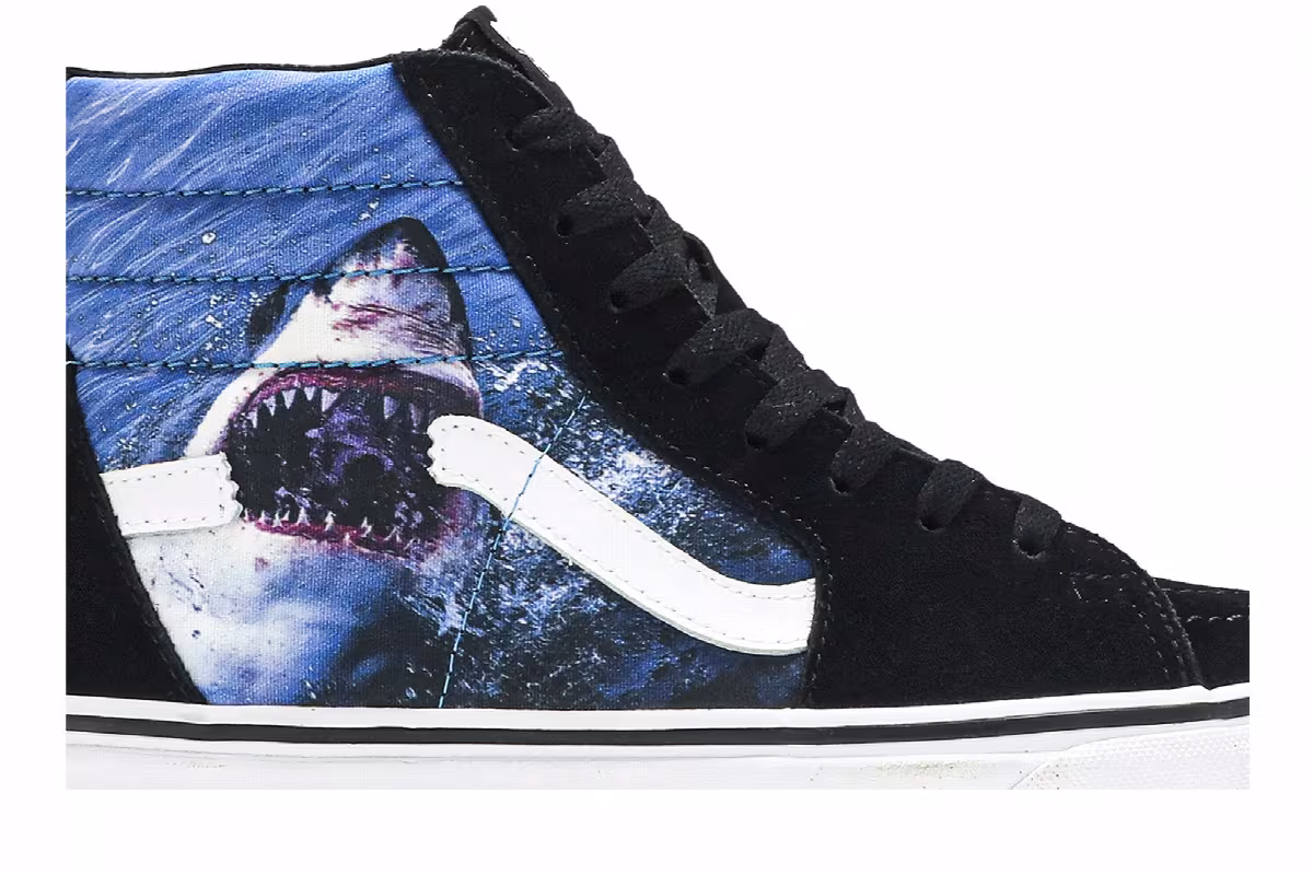 Shark Week x Vans Sk8-Hi Black Blue, view 3