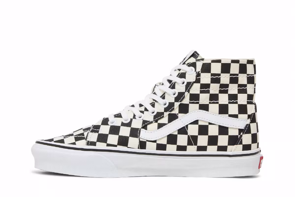 Vans Sk8-Hi Tapered Checkerboard - Black, view 4