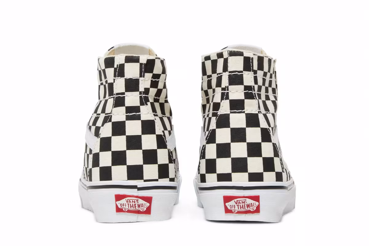 Vans Sk8-Hi Tapered Checkerboard - Black, view 7