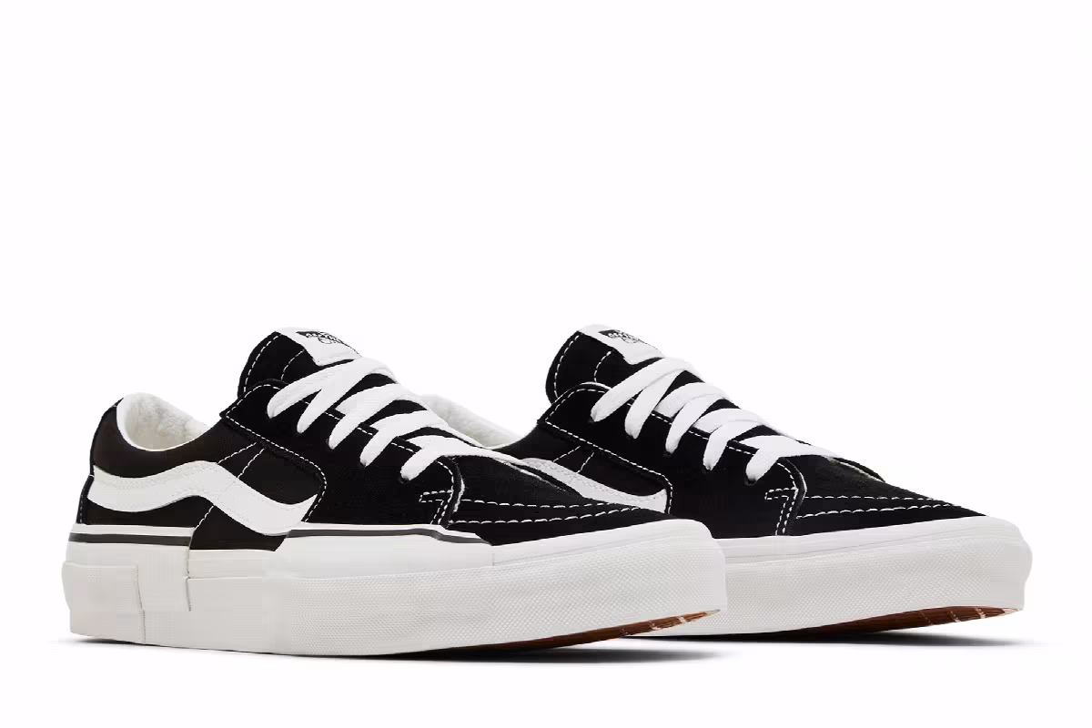 Vans Sk8-Low Rearrange - Black White, view 9