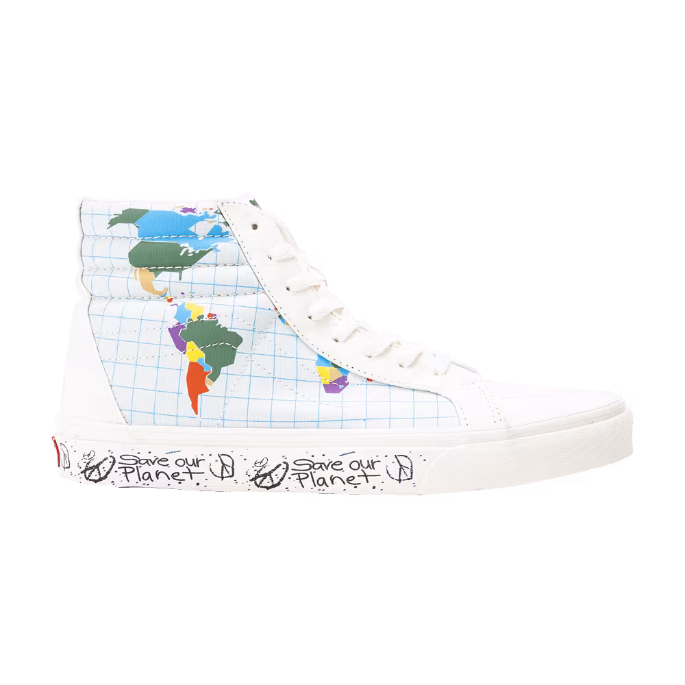 Vans Save Our Planet x Sk8-Hi Reissue White Multi