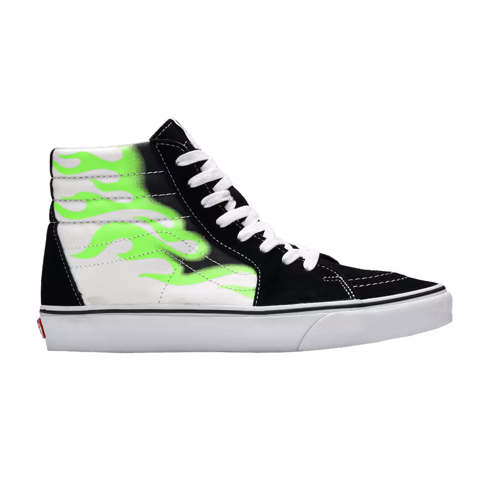 Vans Sk8-Hi Flame Black White