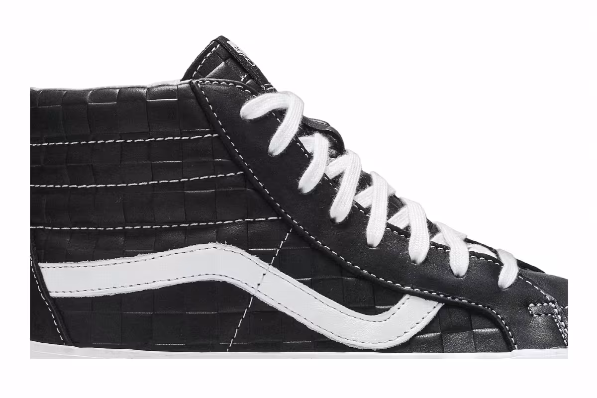 Vans Sk8-Hi Reissue 6 Checkerboard Embossed - Black, view 3