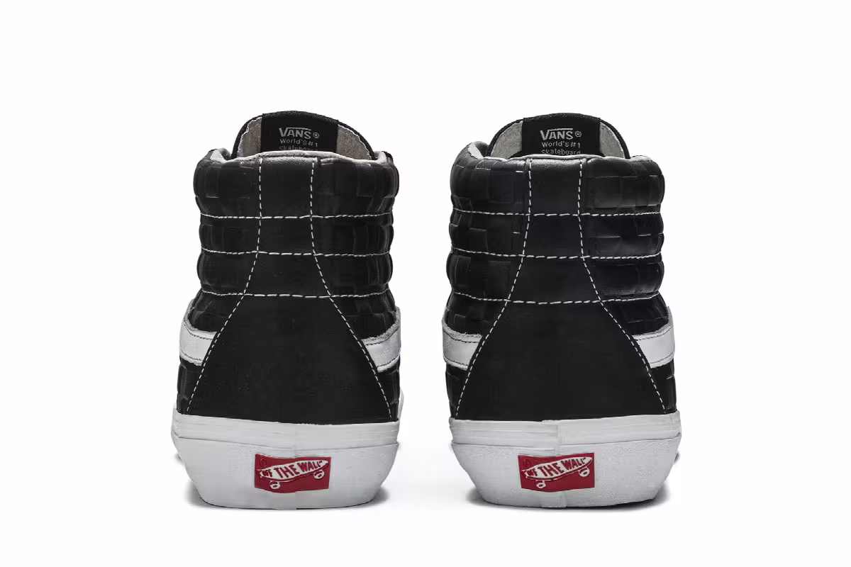 Vans Sk8-Hi Reissue 6 Checkerboard Embossed - Black, view 7