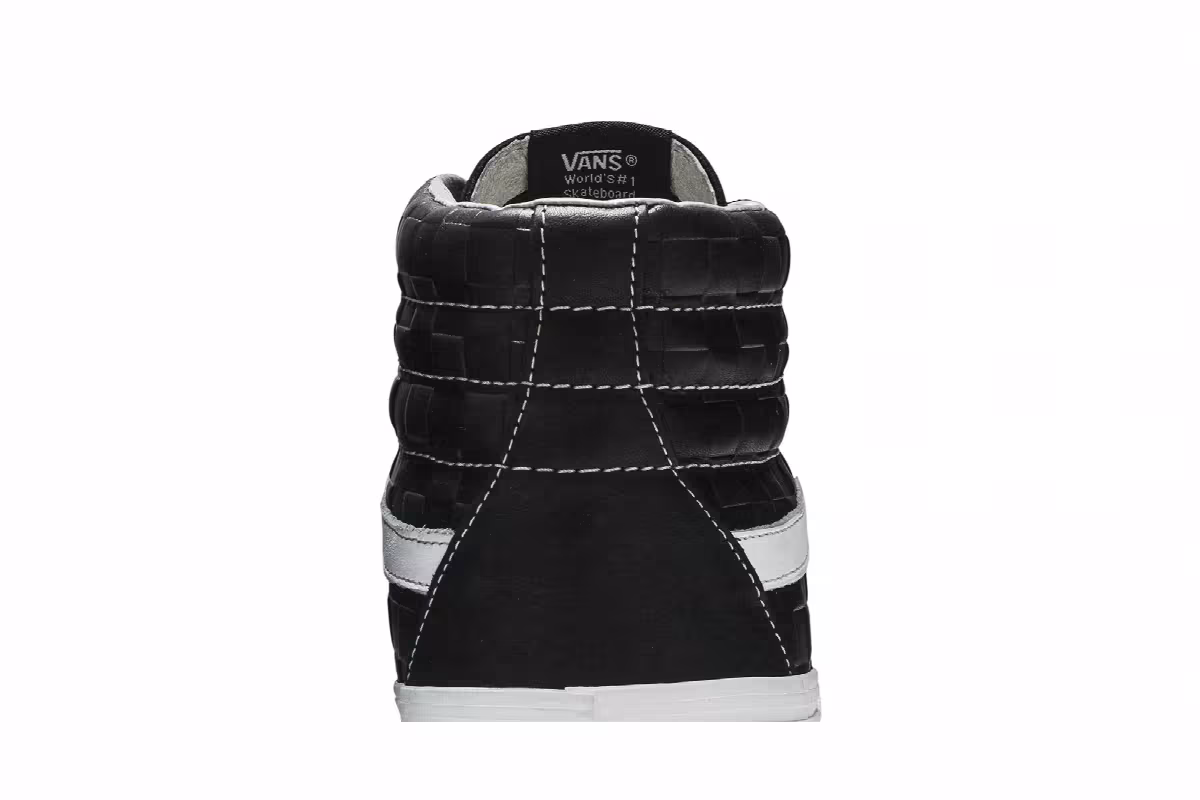 Vans Sk8-Hi Reissue 6 Checkerboard Embossed - Black, view 8