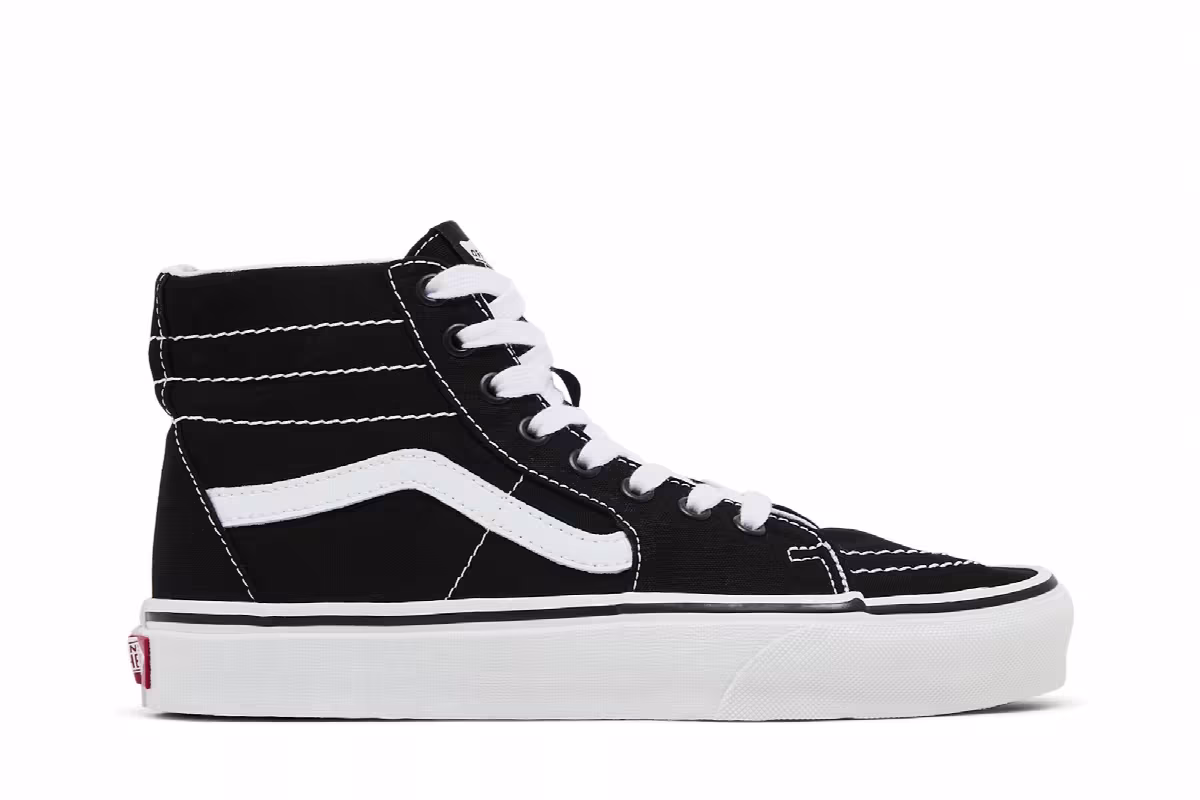 Vans Sk8-Hi Tapered Black White, view 2