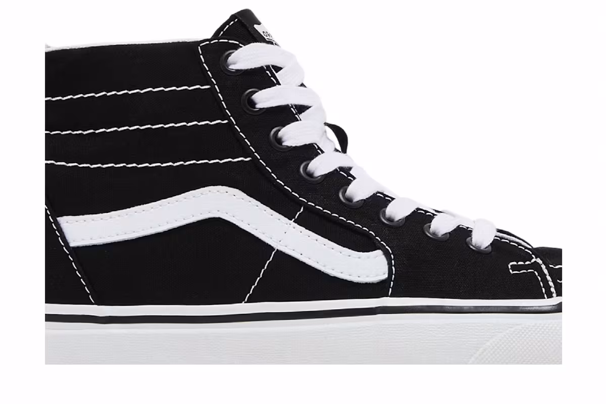Vans Sk8-Hi Tapered Black White, view 3