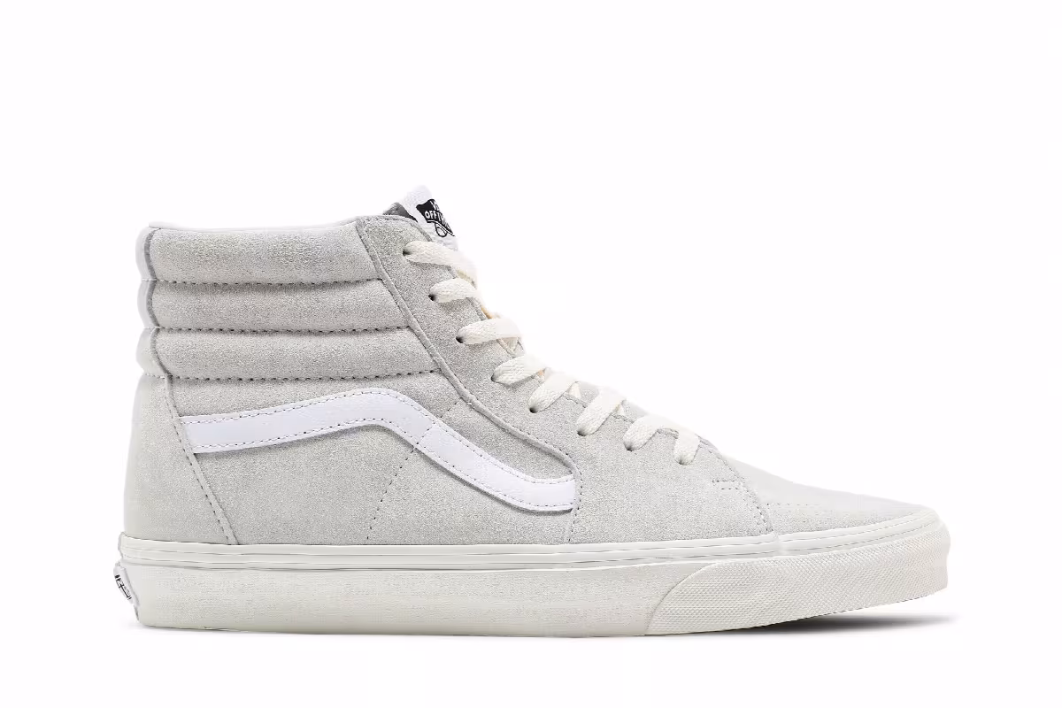 Vans Sk8-Hi Pig Suede - Marshmallow, view 2