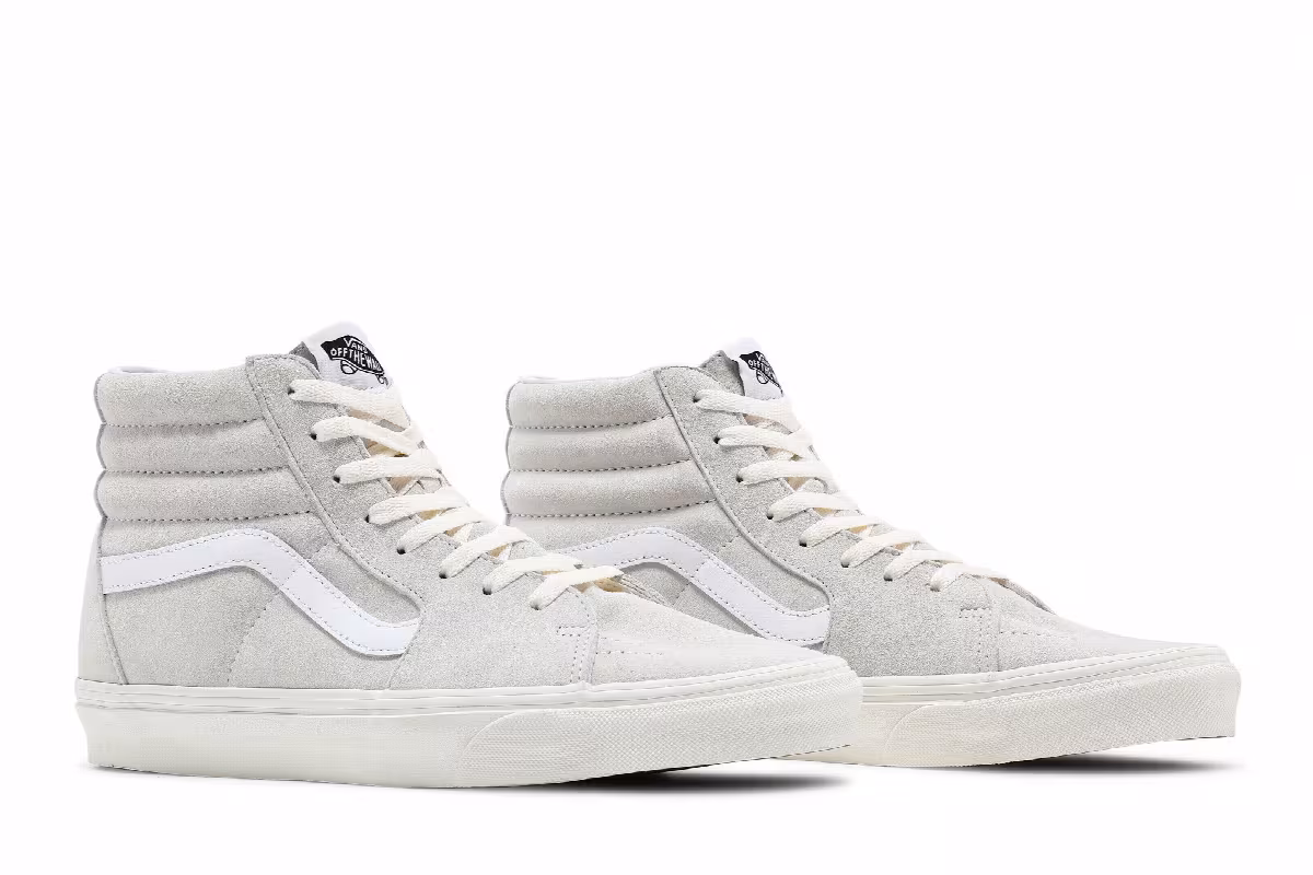 Vans Sk8-Hi Pig Suede - Marshmallow, view 9