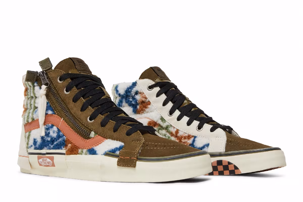 Vans Sk8-Hi Reissue Cap Mixed Textile, view 9