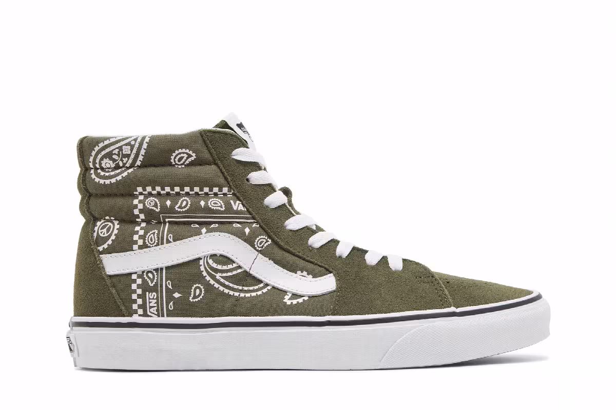 Vans Sk8-Hi Peace Paisley - Grape Leaf, view 2