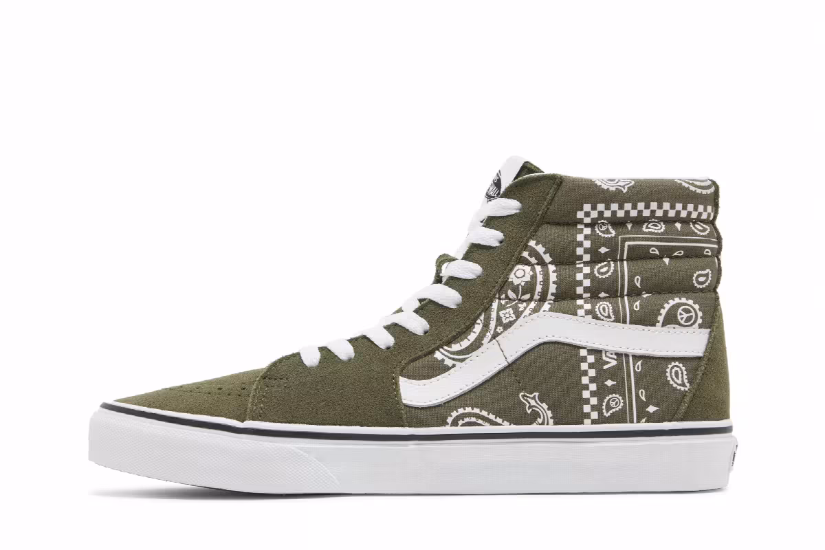 Vans Sk8-Hi Peace Paisley - Grape Leaf, view 4