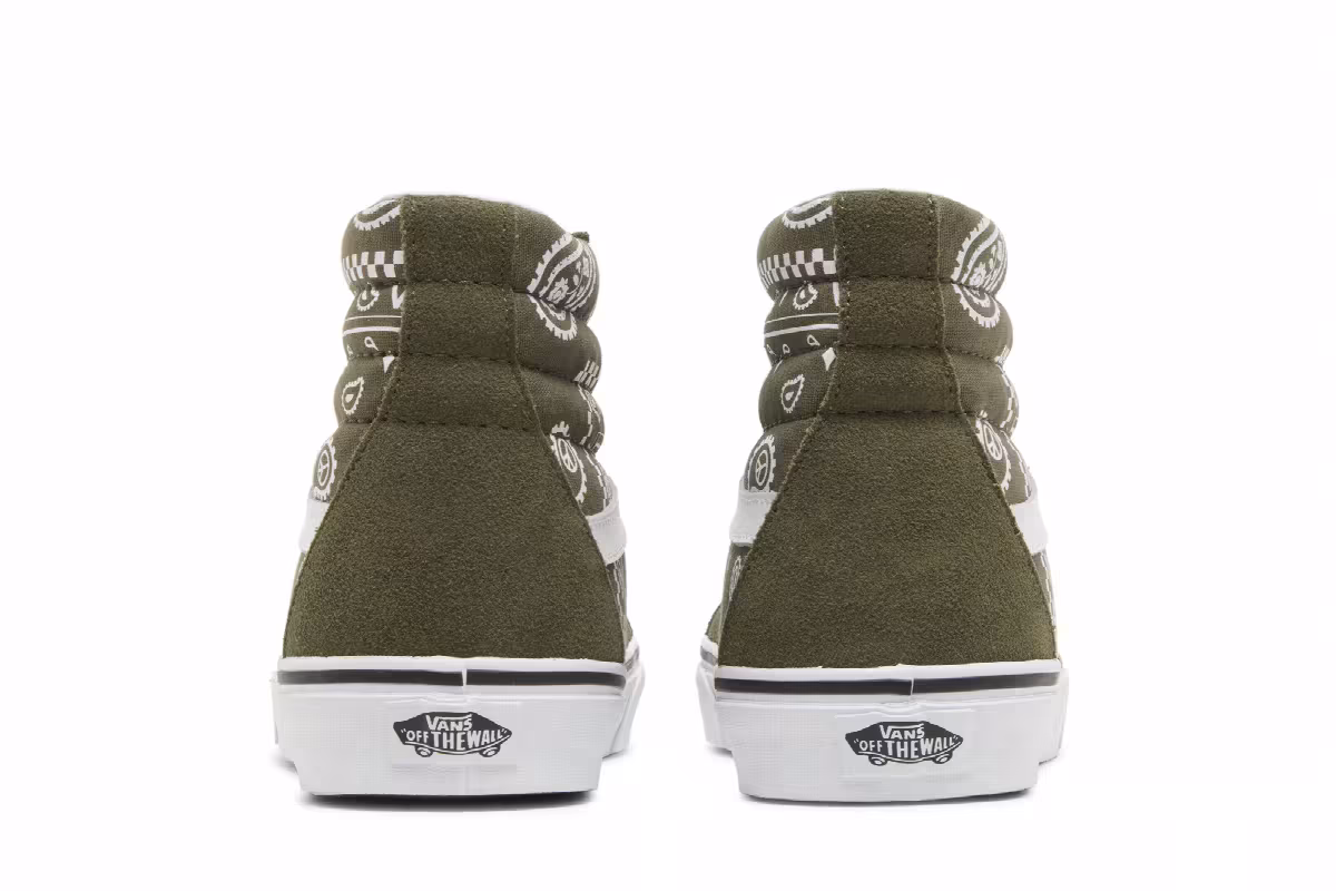Vans Sk8-Hi Peace Paisley - Grape Leaf, view 7