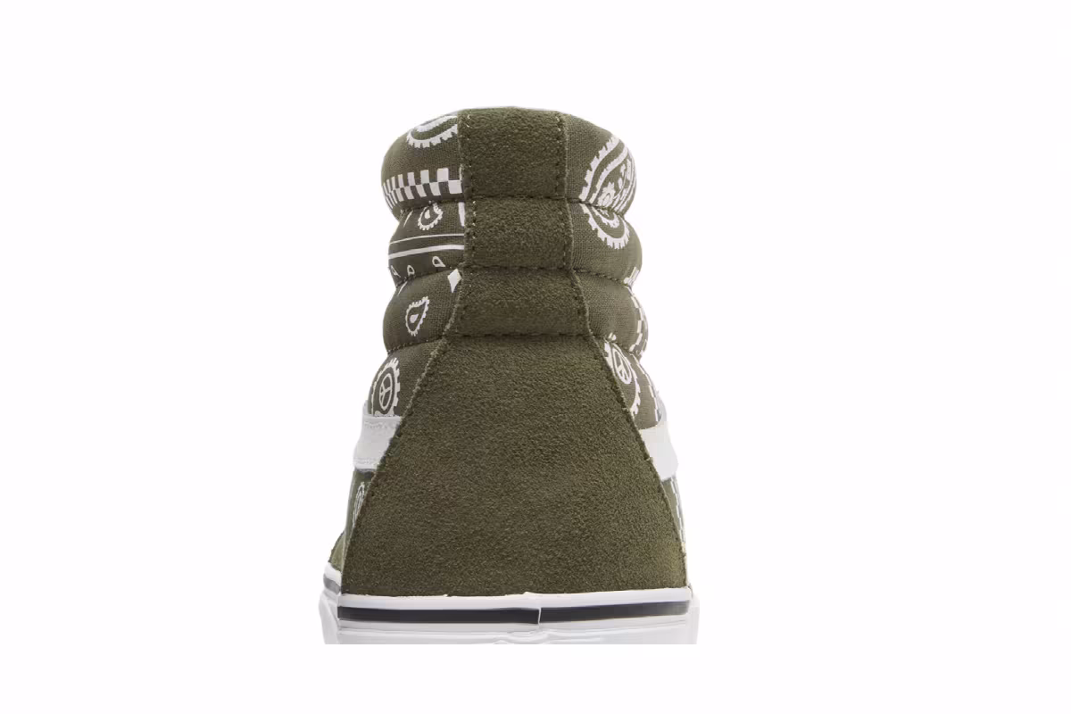 Vans Sk8-Hi Peace Paisley - Grape Leaf, view 8