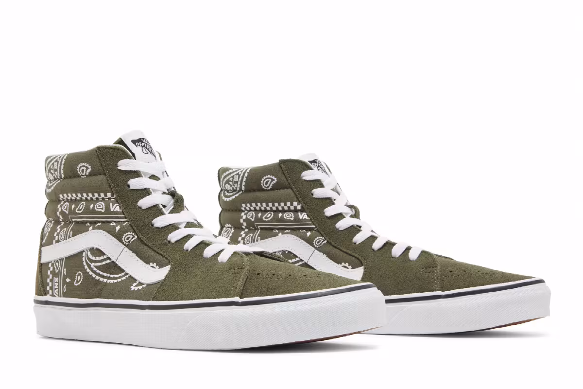 Vans Sk8-Hi Peace Paisley - Grape Leaf, view 9