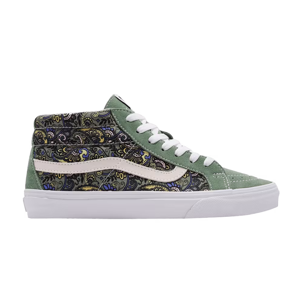 Vans Sk8-Mid Reissue Paisley - Hedge Green