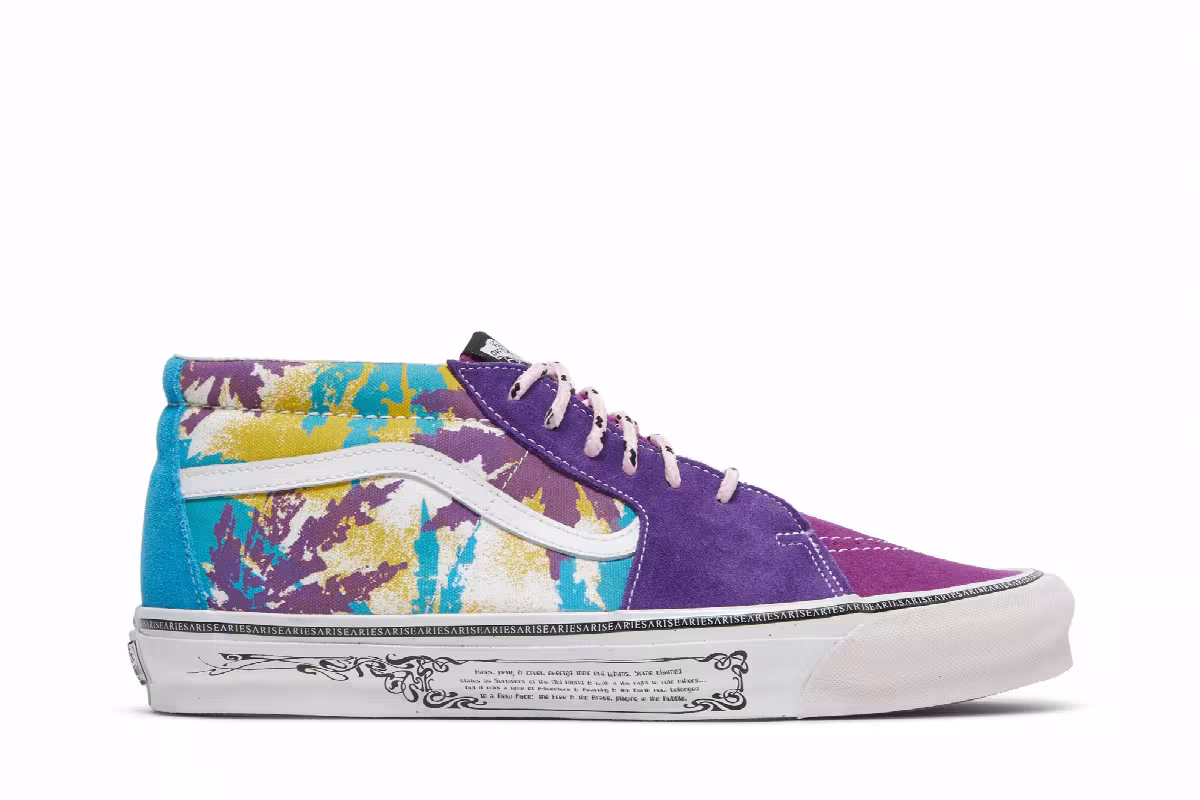 Aries x Vans OG Sk8-Mid LX Weed Bright, view 2