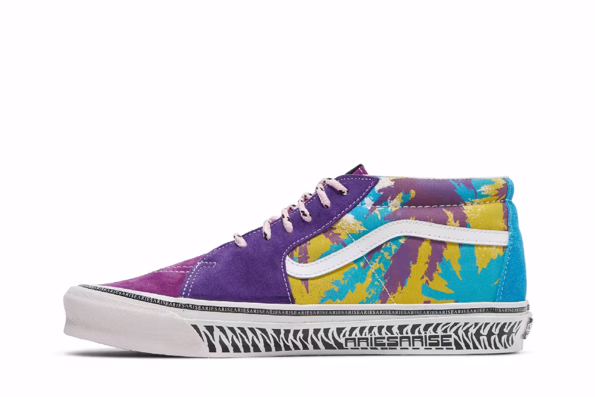 Aries x Vans OG Sk8-Mid LX Weed Bright, view 4