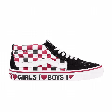 Vans Sk8-Mid 'Checkerboard - I Heart'