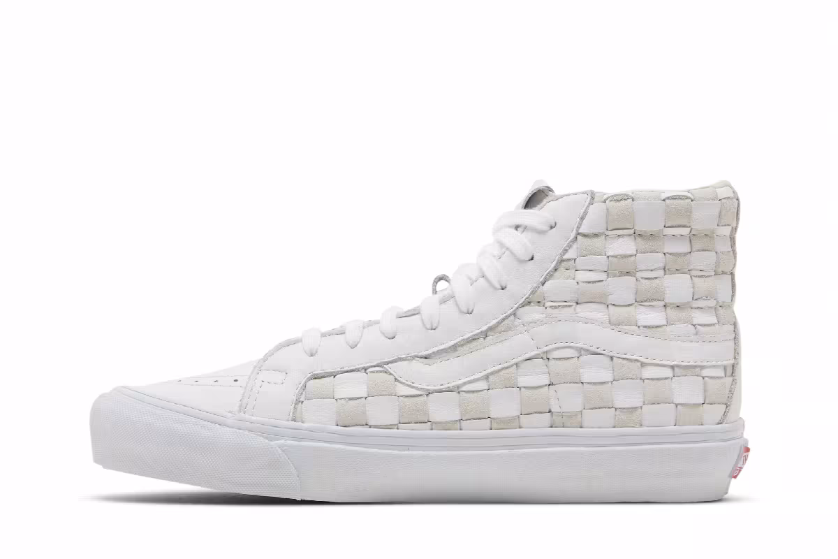 Vans OG Sk8-Hi LX Woven - White, view 4