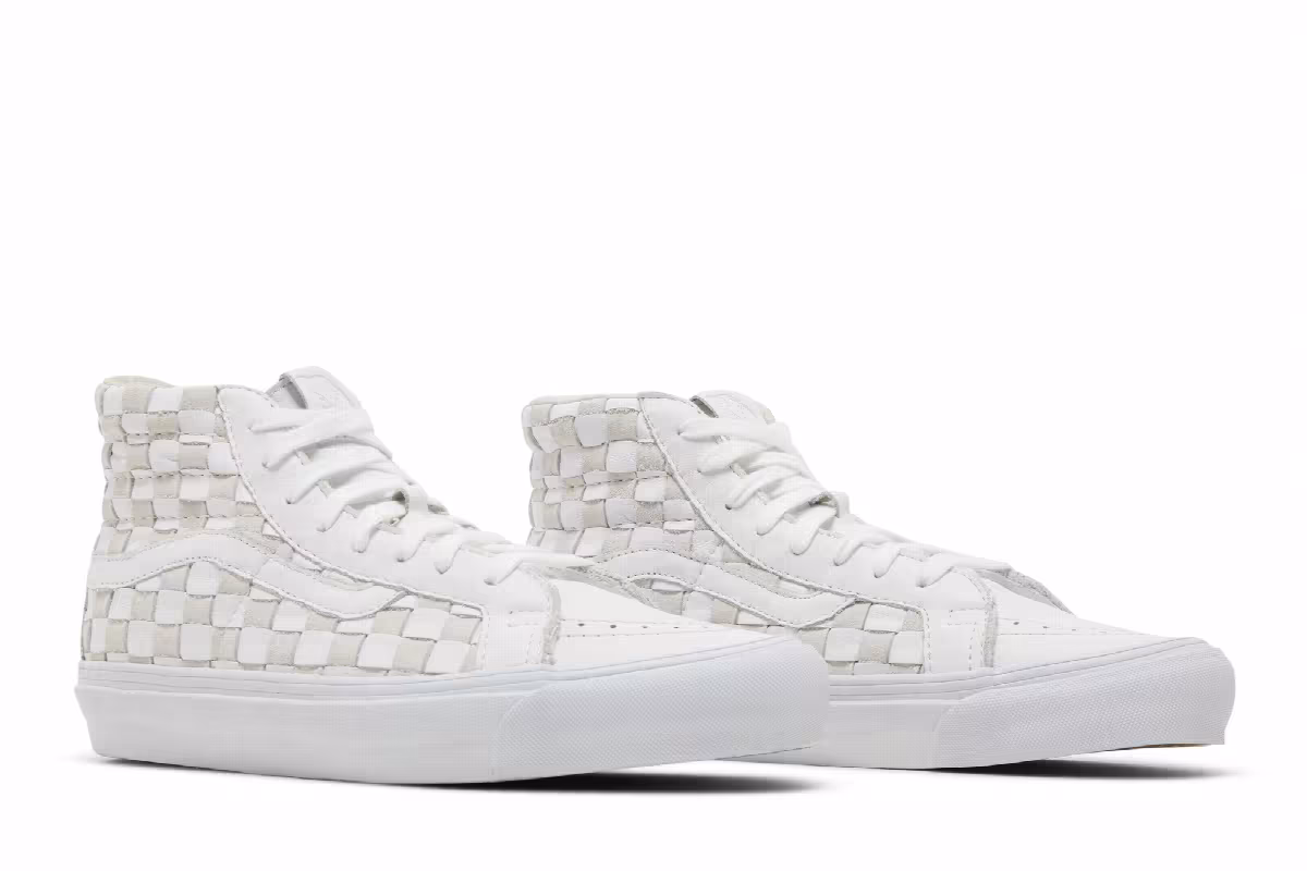 Vans OG Sk8-Hi LX Woven - White, view 9