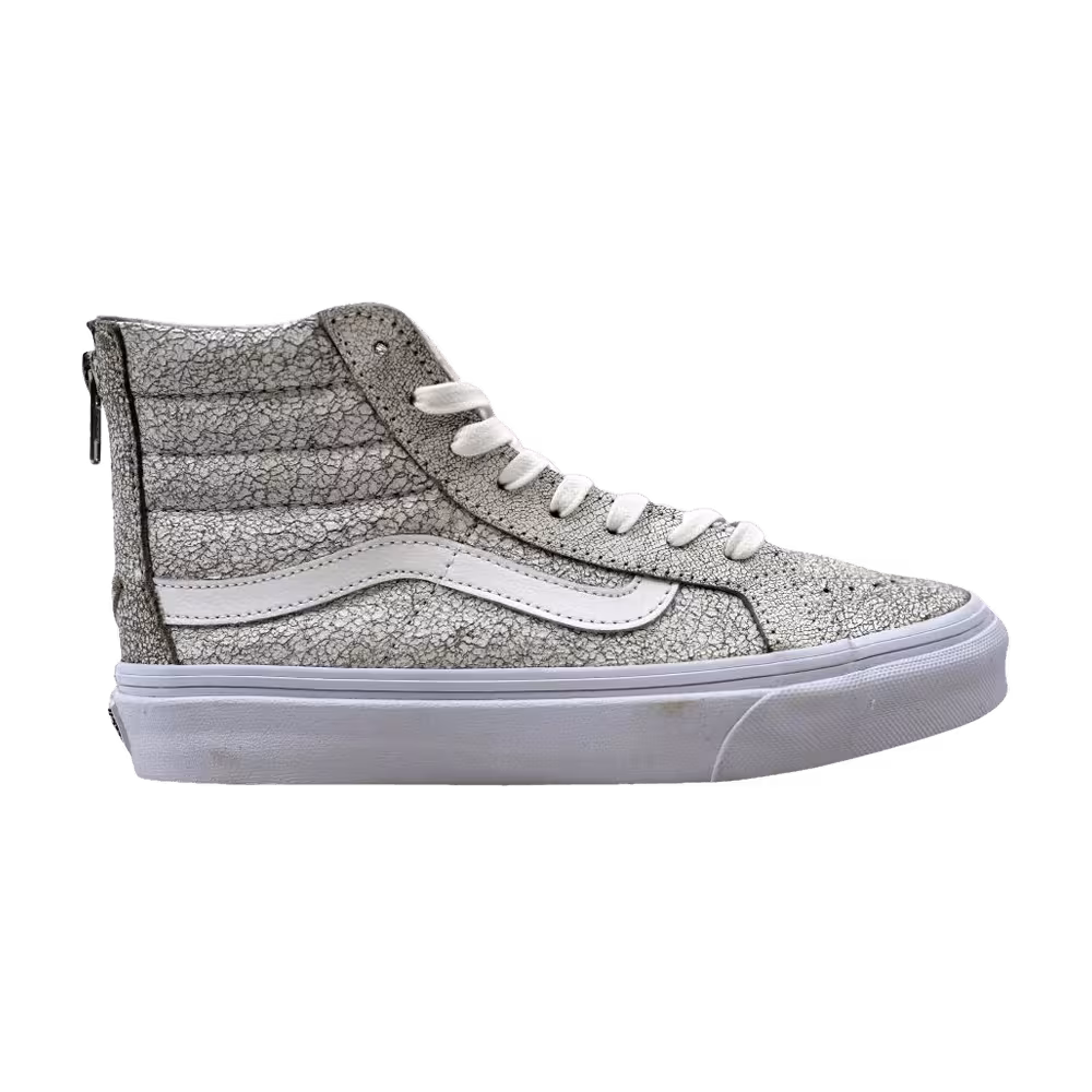 Vans Sk8-Hi Slim Zip White