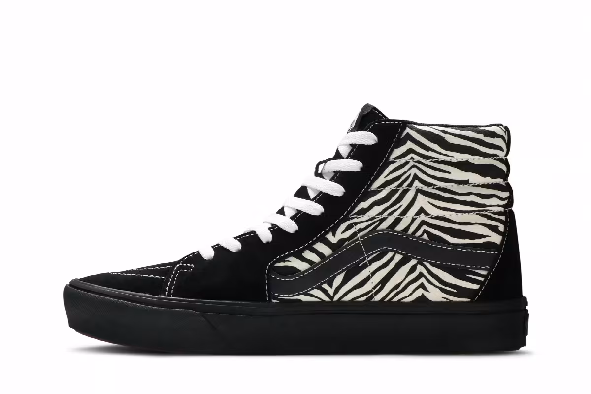 Vans Sk8-Hi ComfyCush Mixed Media - Black Checker, view 4