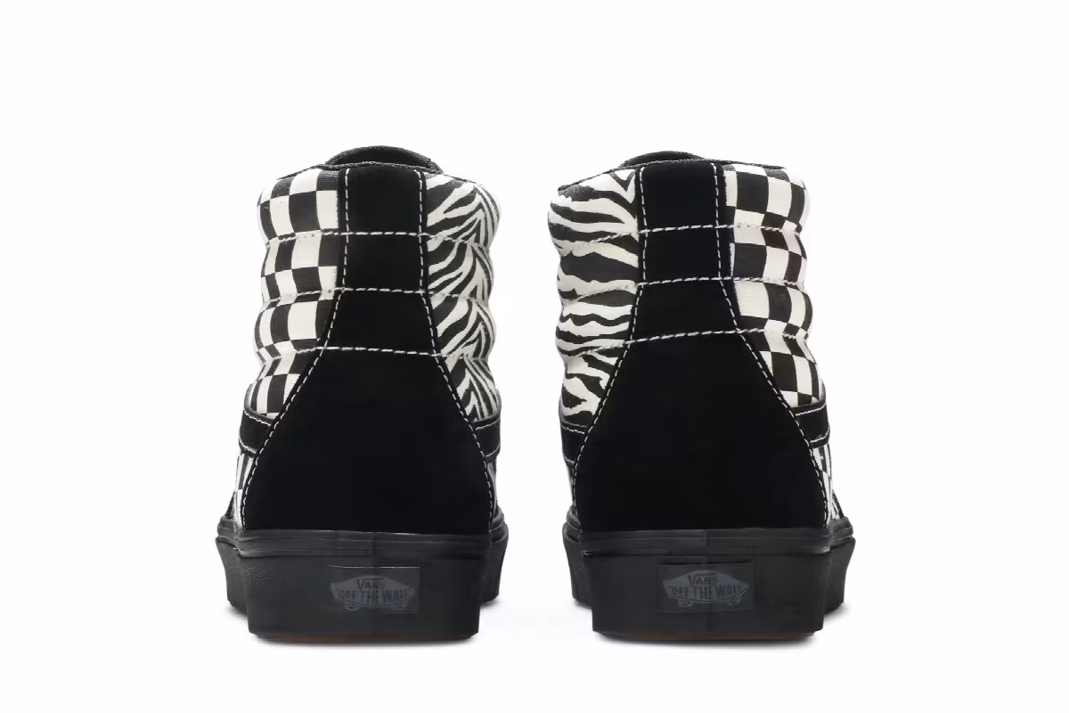 Vans Sk8-Hi ComfyCush Mixed Media - Black Checker, view 7