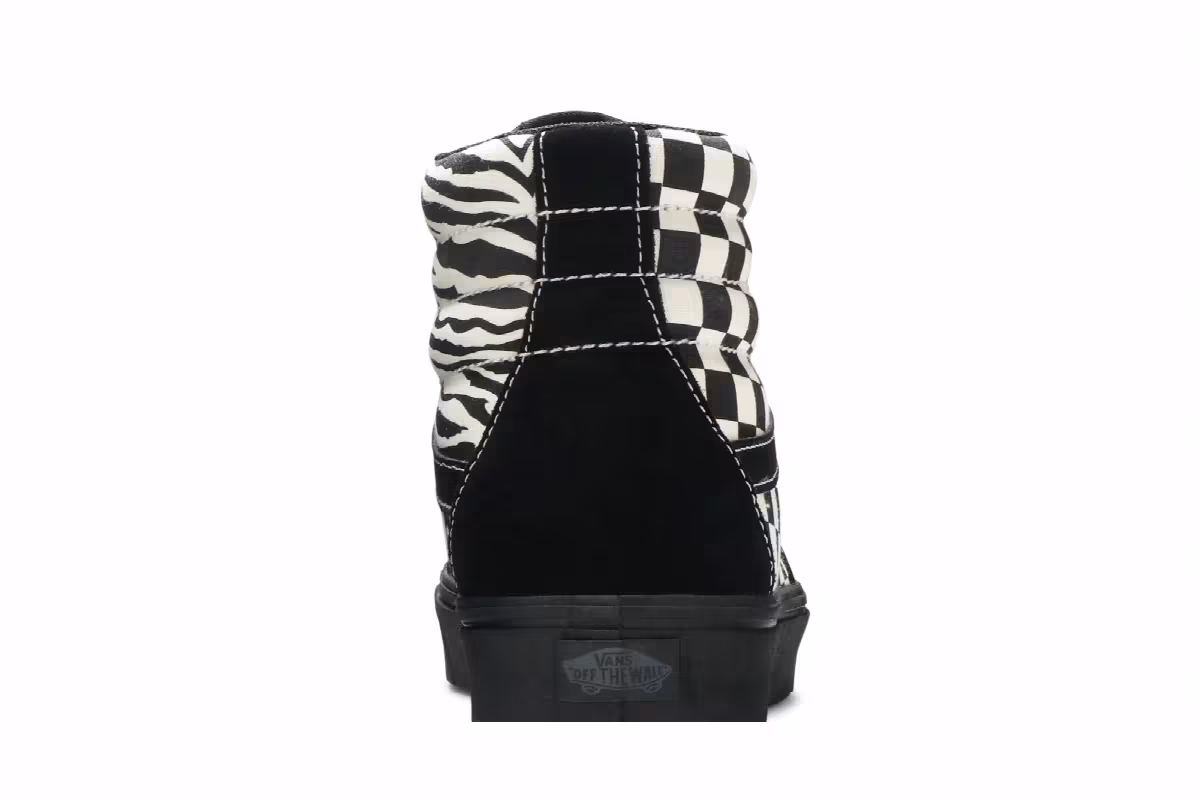 Vans Sk8-Hi ComfyCush Mixed Media - Black Checker, view 8