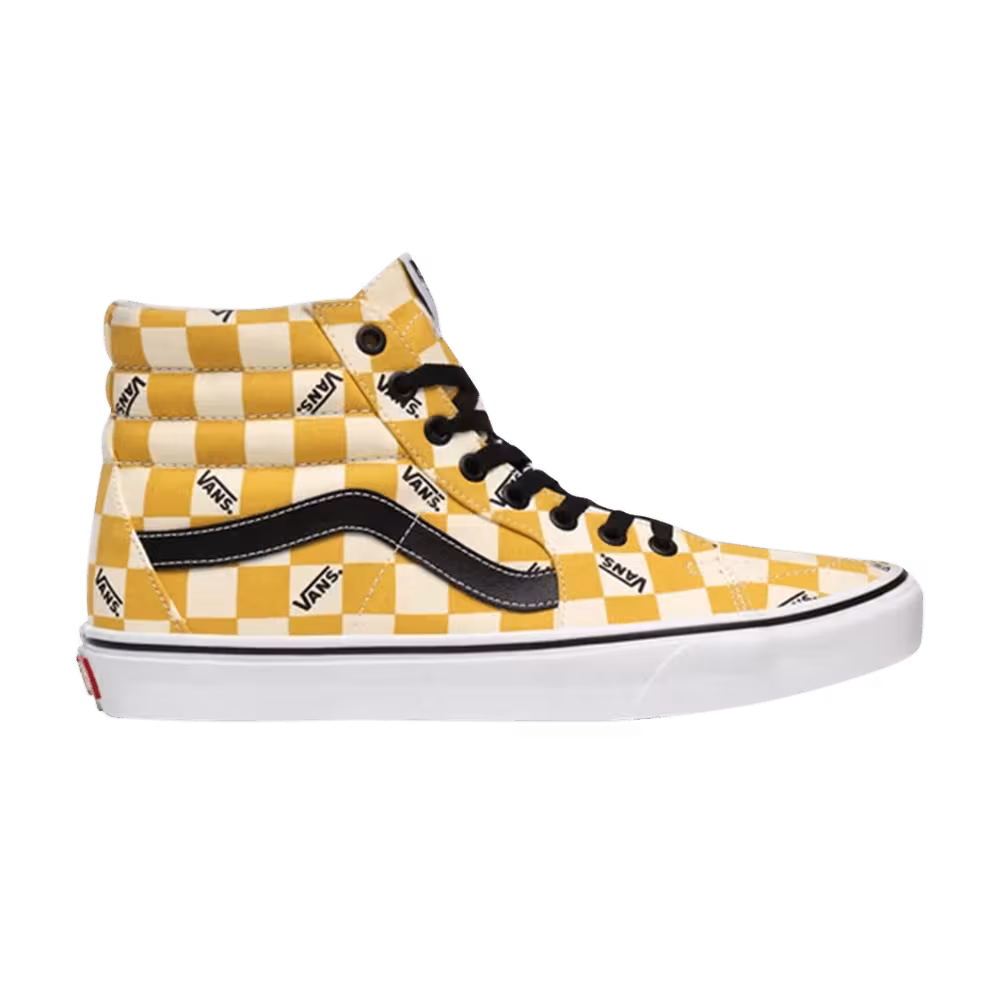 Vans Sk8-Hi Big Check - Yolk Yellow