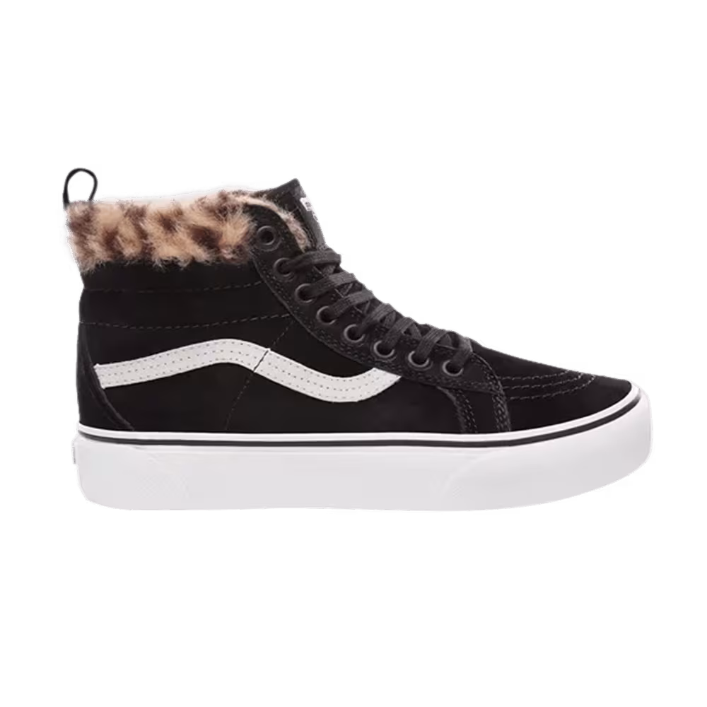 Vans Sk8-Hi Platform MTE Black Leopard Fur