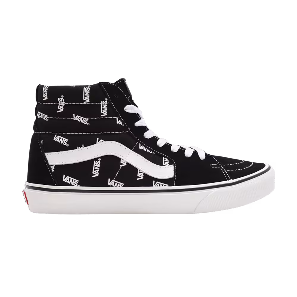 Sk8-Hi Vans Allover Logo - Black