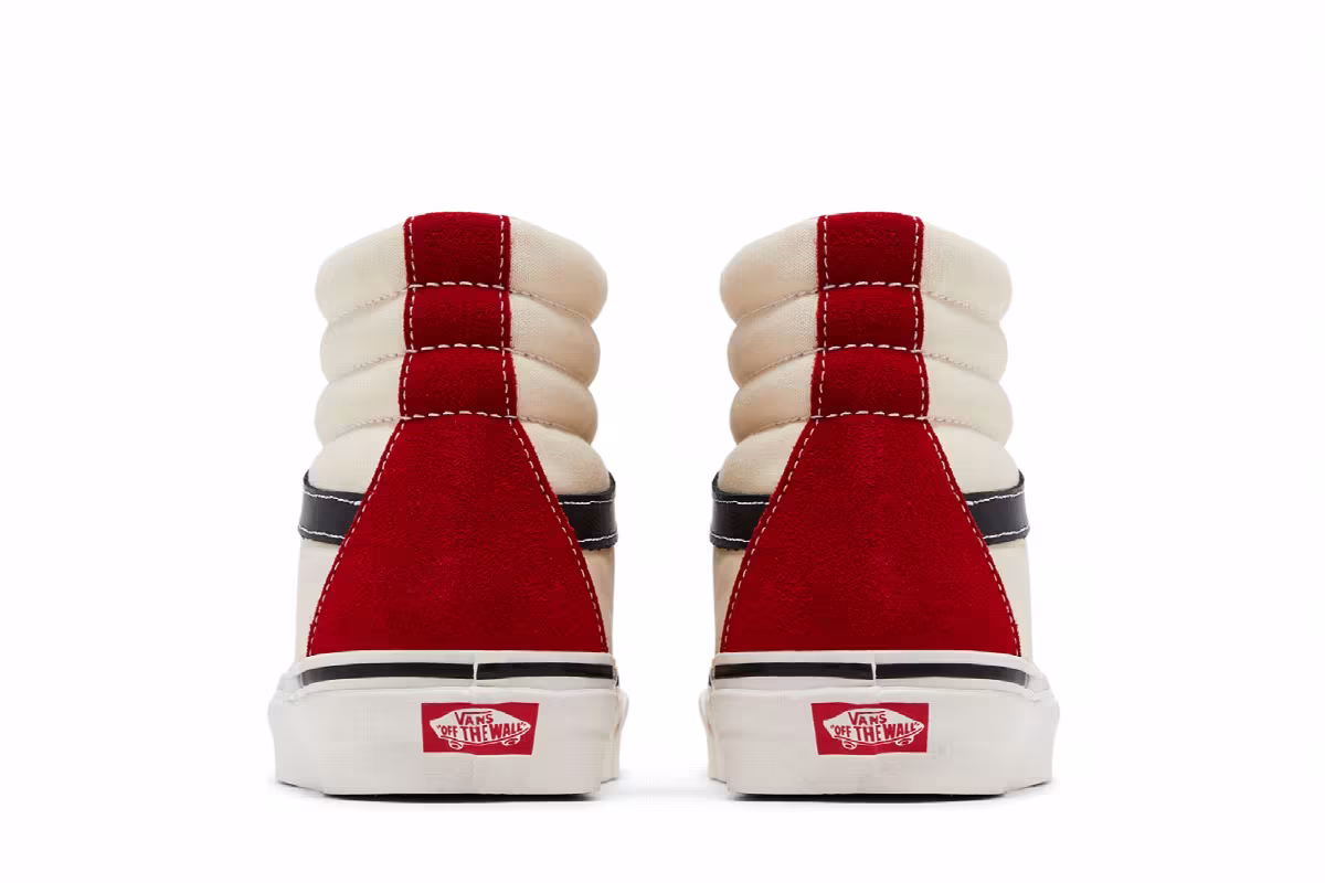 Vans Sk8-Hi 38 DX Anaheim Factory - White Red, view 7
