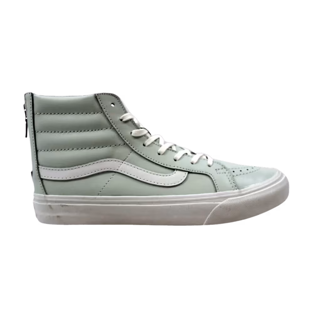 Vans Sk8-Hi Slim Zip Leather Zephyr Blue
