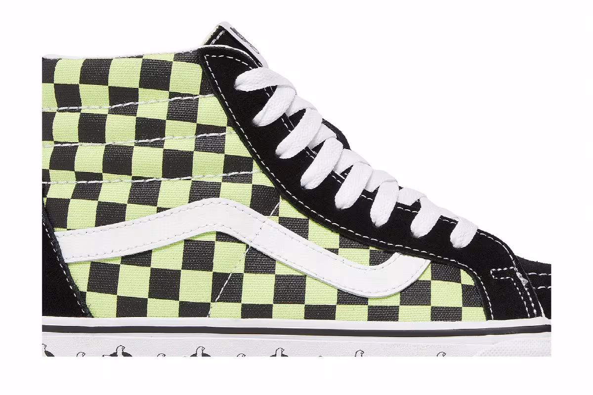 Vans BMX Sk8-Hi Reissue Black Sharp Green, view 3