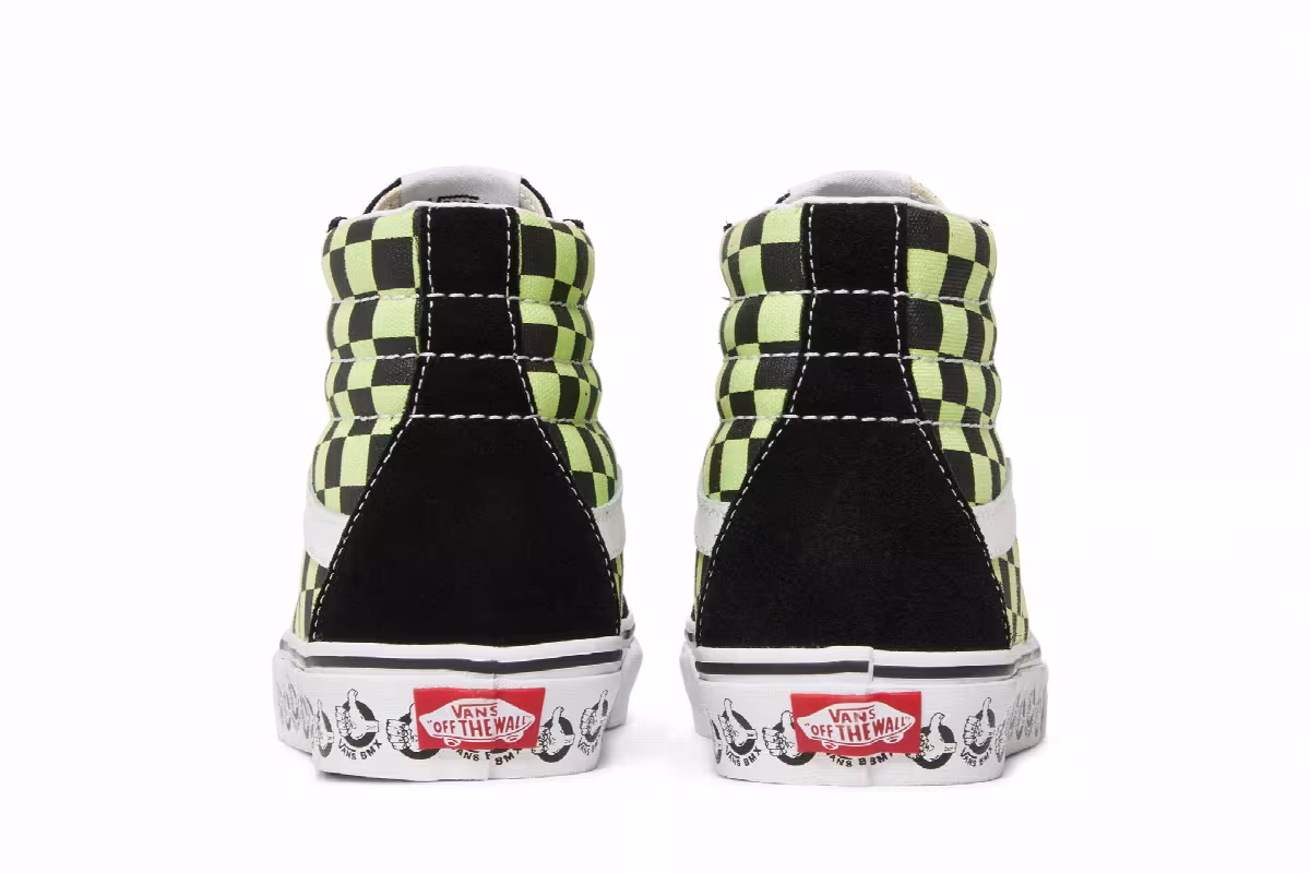 Vans BMX Sk8-Hi Reissue Black Sharp Green, view 7