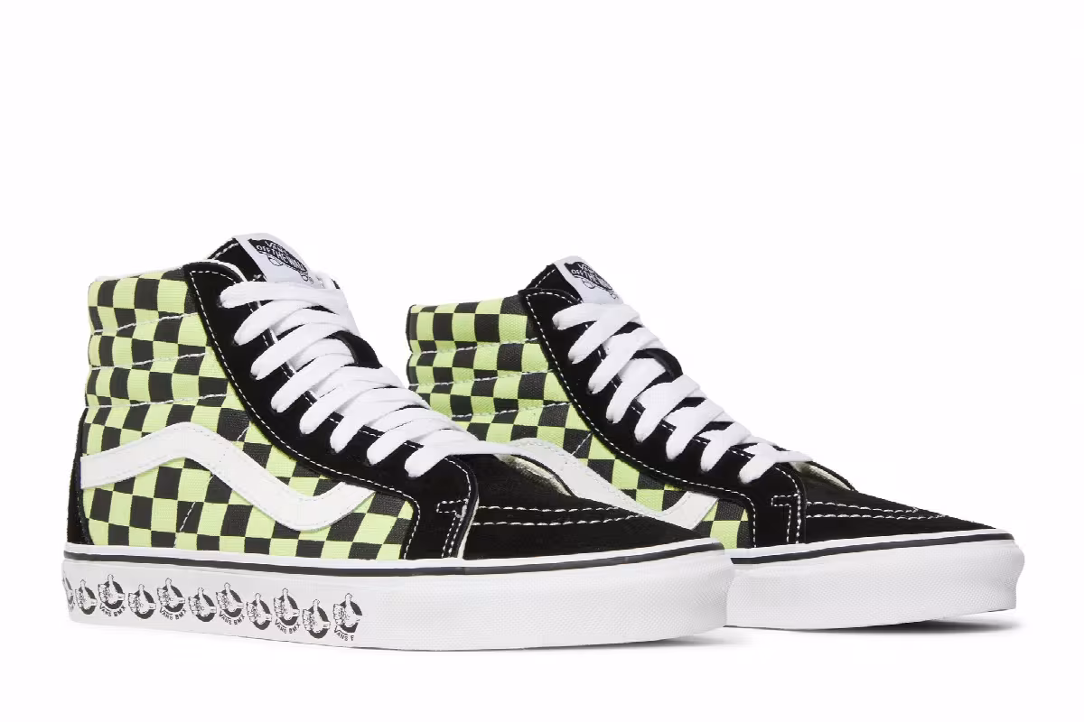 Vans BMX Sk8-Hi Reissue Black Sharp Green, view 9