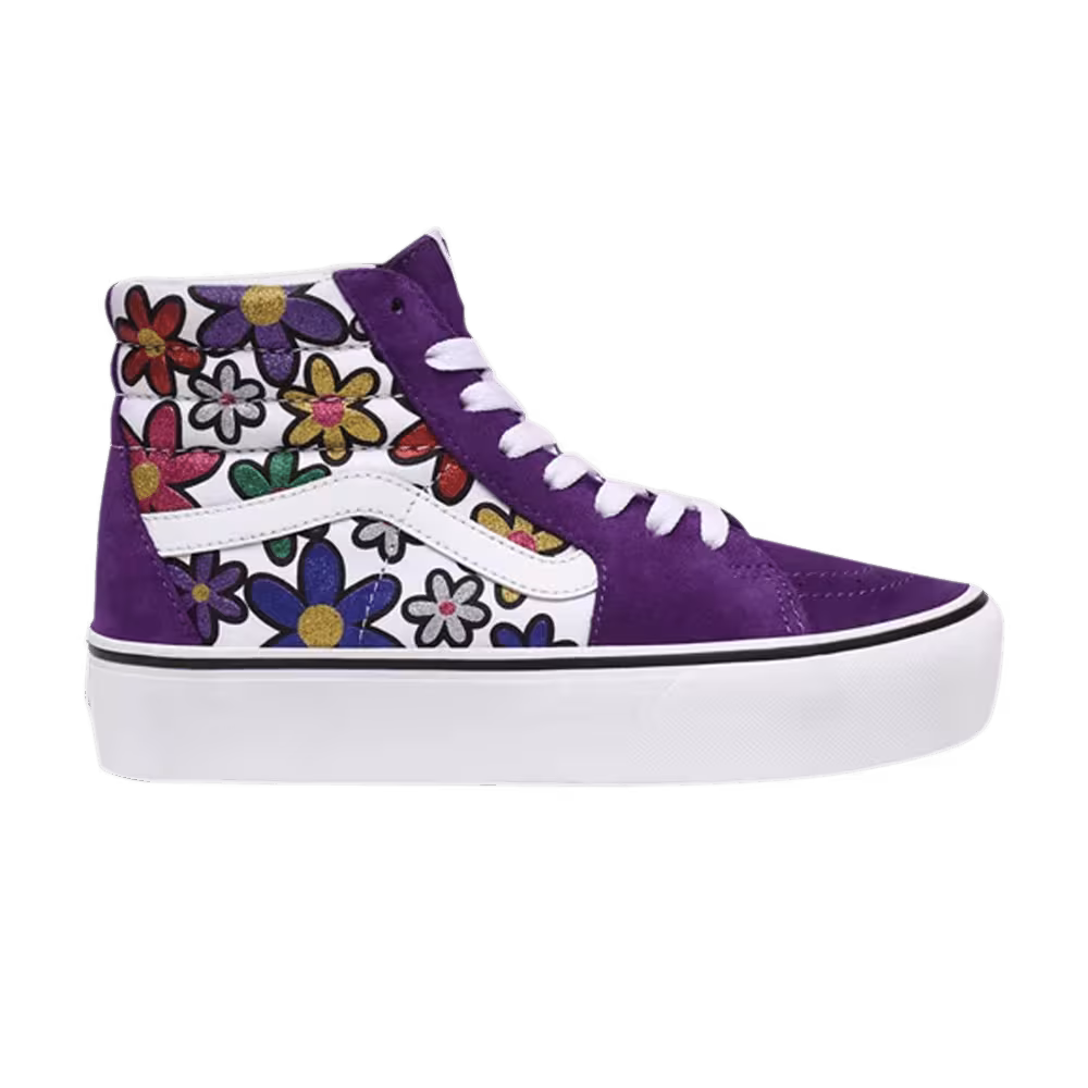 Vans Sk8-Hi Platform 2 Glitter Daisies