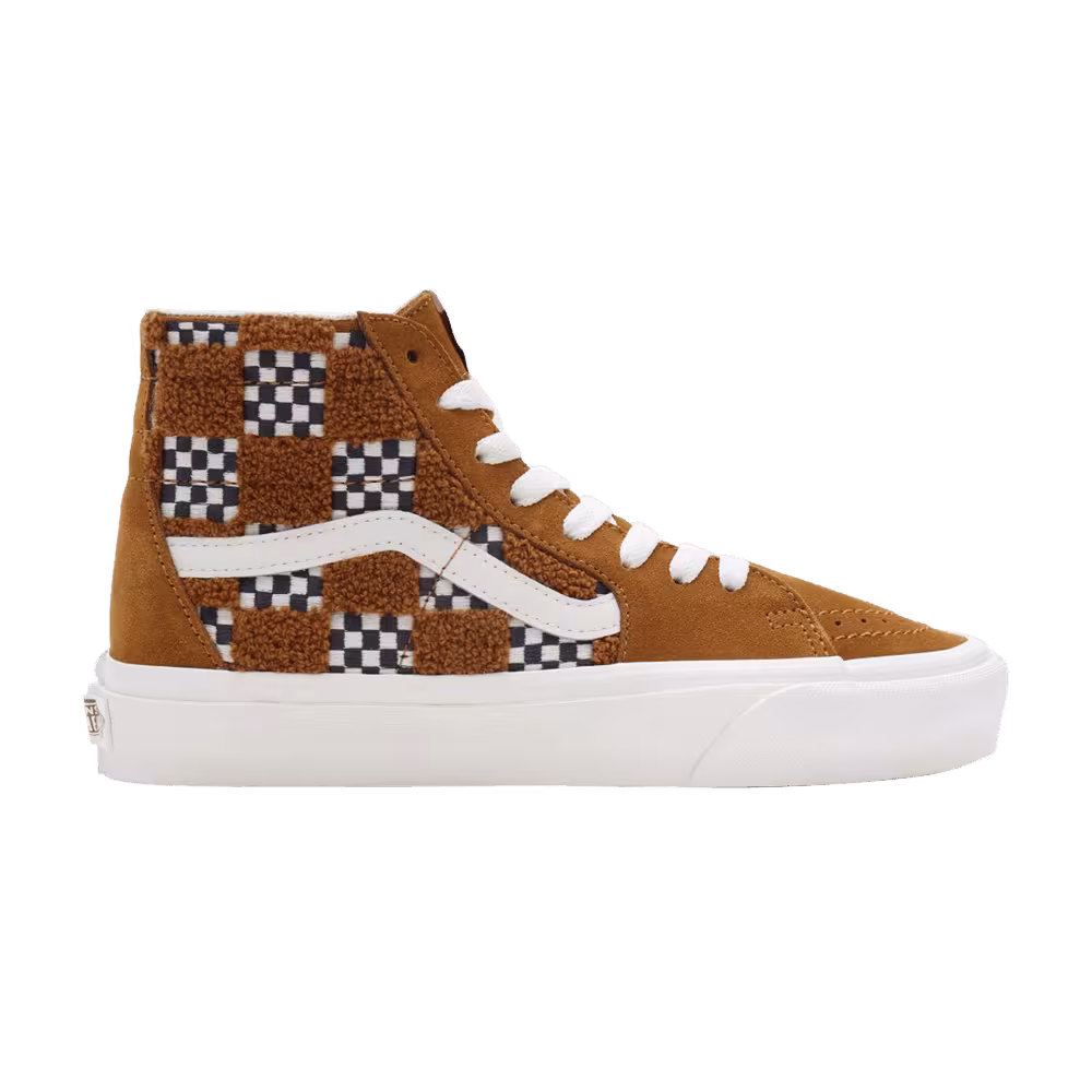 Vans Sk8-Hi Tapered Tufted Check - Golden Brown