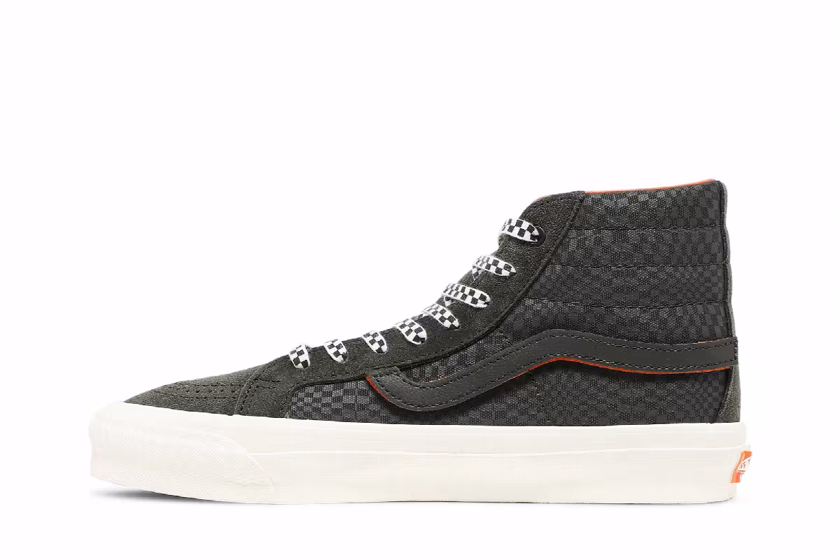 Vans Porter-Yoshida & Co. x OG SK8-Hi LX Forest Night Floral Checkerboard, view 4