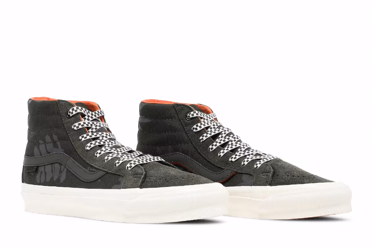 Vans Porter-Yoshida & Co. x OG SK8-Hi LX Forest Night Floral Checkerboard, view 9