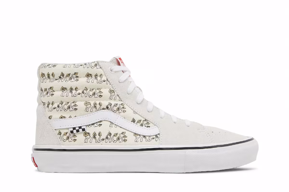 Palace x Vans Sk8-Hi Mushrooms - Marshmallow, view 2