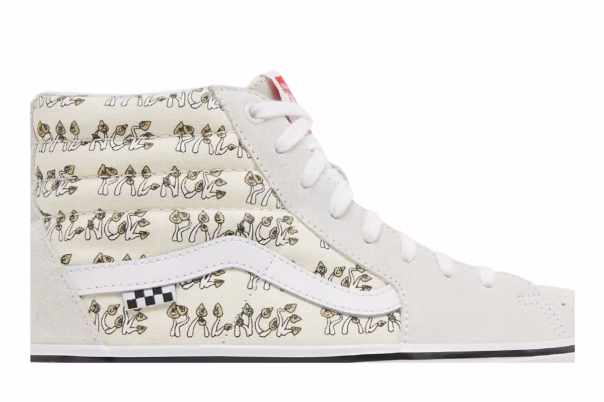 Palace x Vans Sk8-Hi Mushrooms - Marshmallow, view 3