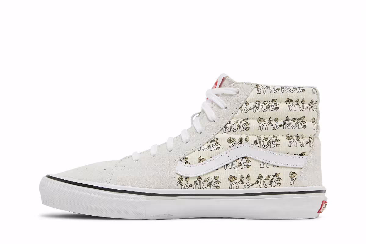 Palace x Vans Sk8-Hi Mushrooms - Marshmallow, view 4