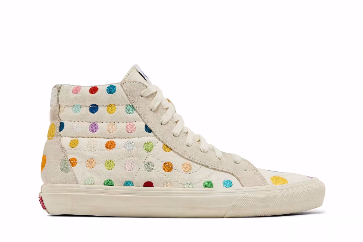 Damien Hirst x Vans Sk8-Hi Reissue VLT LX Polka Dots, view 2