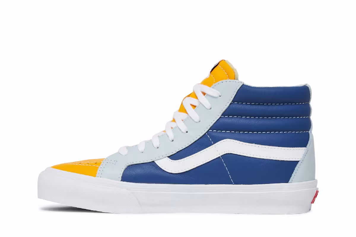 Vans Sk8-Hi Reissue EF LX Saffron True Navy, view 4