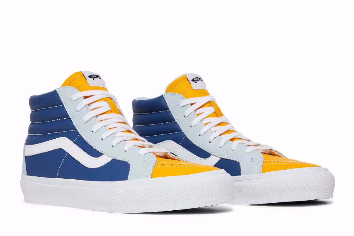 Vans Sk8-Hi Reissue EF LX Saffron True Navy, view 9