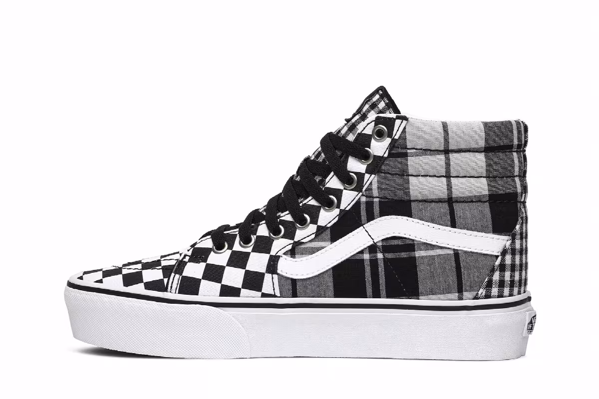 Vans Sk8-Hi Platform Plaid Checkerboard, view 4